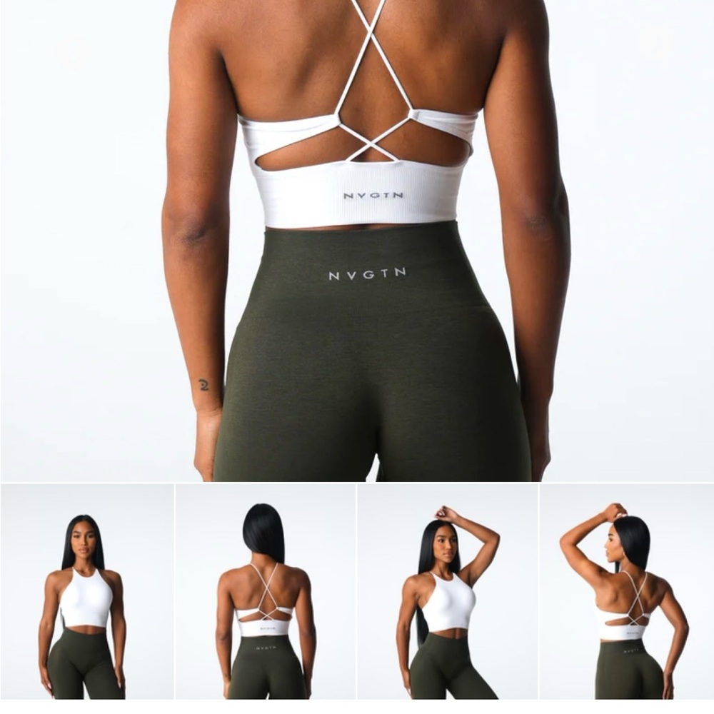NVGTN White Sports Bra Intimates & Sleepwear